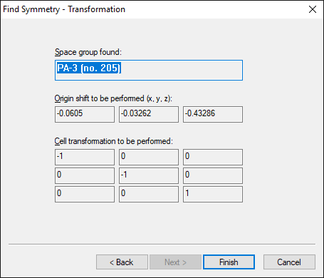 Find Symmetry - Transformation