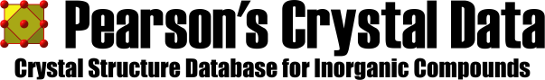 Pearson's Crystal Data CD-ROM sales page